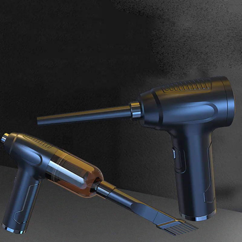 EAFC-aspiradora de coche, soplador de polvo USB inalámbrico de mano, potente pistola de aire recargable para PC, plumero de limpieza del hogar y el coche
