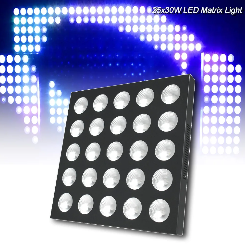 YUER LED 25x30W RGBW 4in1 Beam Strobe Effect DMX512 Music Pixel Control Splicing Party Wedding Dj Disco Fashion Stage Lighting