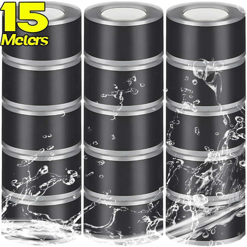 

1/5Rolls Strong Waterproof Stop Leak Sealed Repair Insulating Tape Silicone Self Adhesive Plumbing Electrical Pipe Repair Tapes