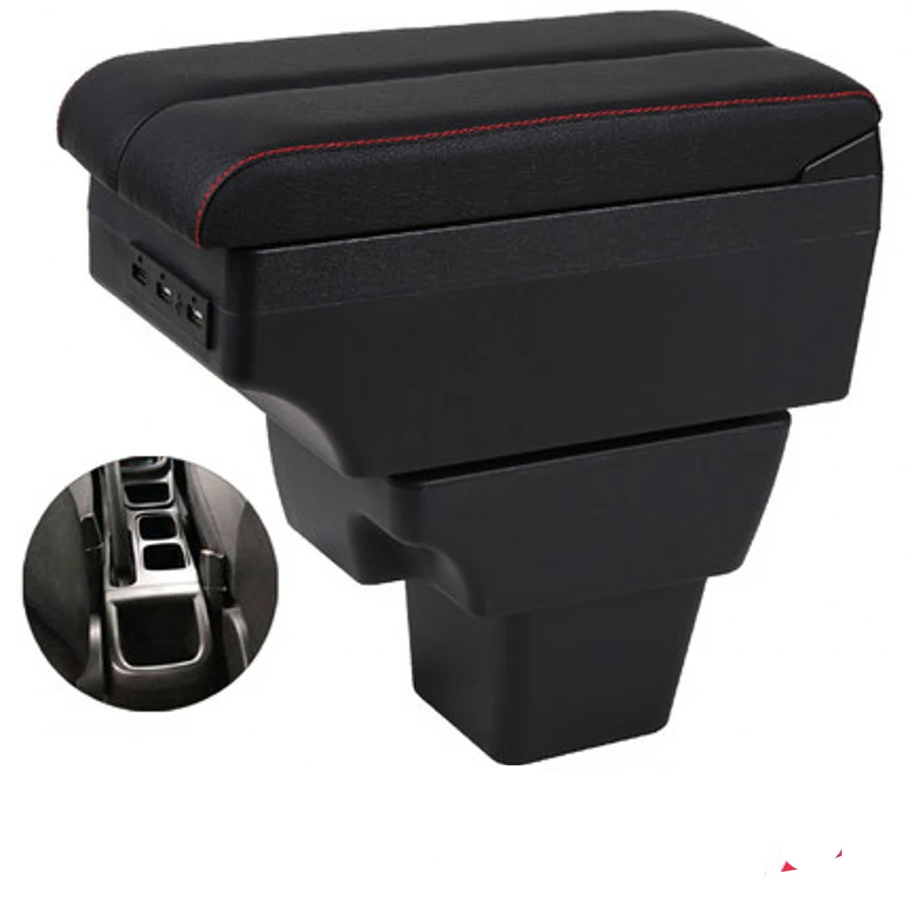 suzuki grand vitara Armrest Box Elbow Rest Center Console Storage with Phone Charging USB Interface Cup Holder