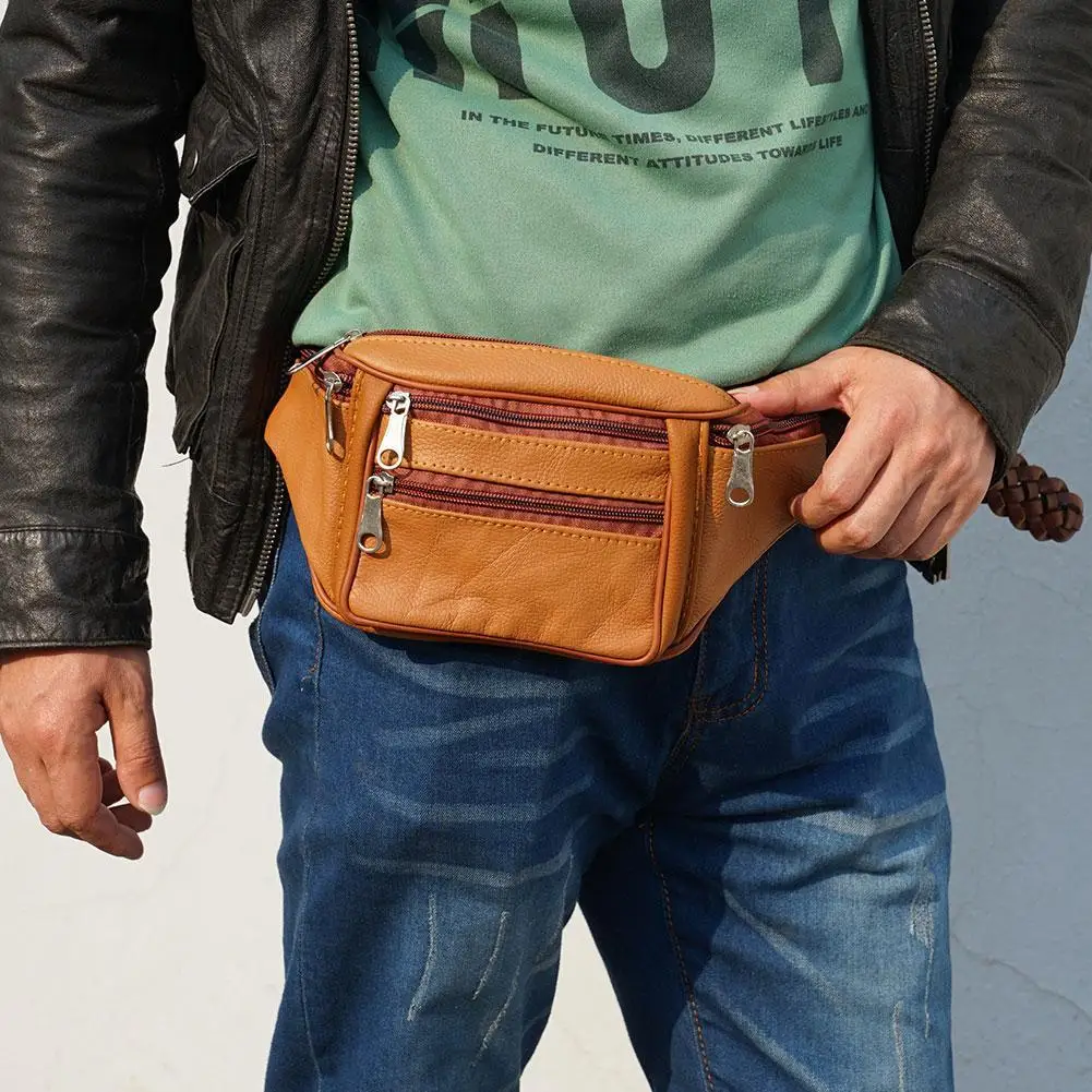 New Outdoor Waist Bag Men Waist Bum Bag Running Jogging Belt Pouch Zip Fanny Pack Mobile Phone Bag Travel Oxford Cloth Chest Bag