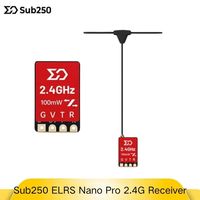 Sub250 ELRS Nano Pro 2.4G 5V 100mW Receiver, UFL1 Antenna for Micro FPV Drone, Lightweight RC Whoop Toothpick Build