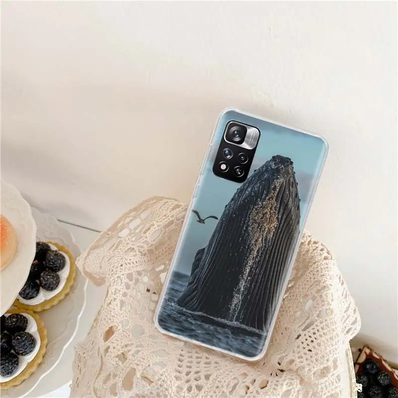 Spectacular Humpback Whale Phone Case For Xiaomi Poco X3 GT X4 NFC M4 M5 M5S X6 X5 Pro 5G M3 Mi F6 F5 F4 F3 F2 F1 M2 Capa Coque