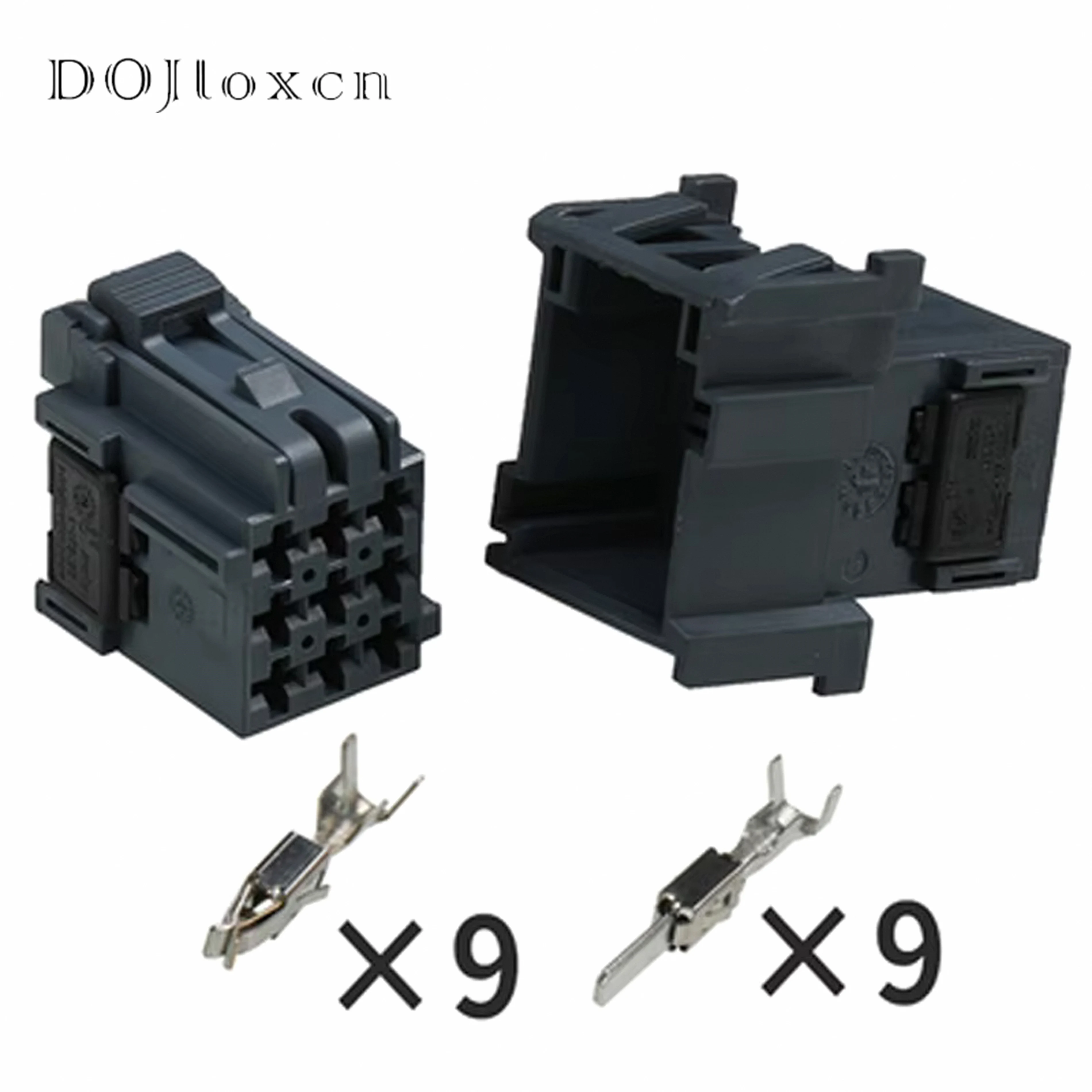 1/5/10/20/50 Sets 9 Pin Automotive  Electricity Connector 6-968971-1 1-967626-1 1-967626-4 Waterproof Male Female Plug Socket