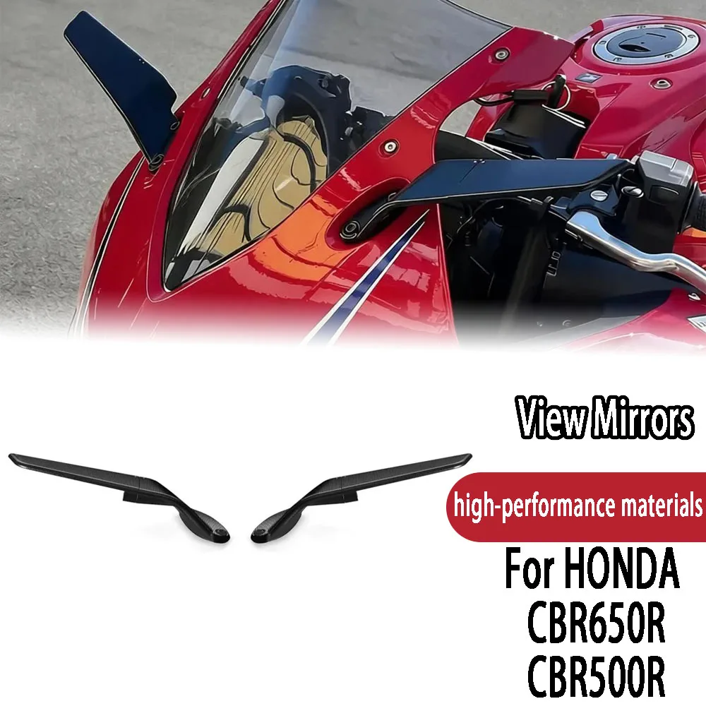 

For Honda CBR650R CBR650 R CBR500R CBR650F CBR400 Motorcycle Adjustable Rearview Mirrors Stealth Mirrors Winglets accessories