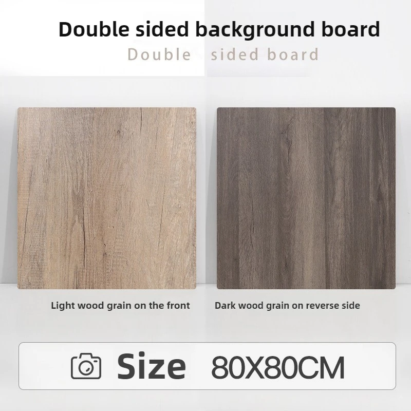 80*80cm Achtergrond Cement Houtnerf Dubbelzijdige Achtergrond Board Achtergrond voor Fotografie Fotostudio Fotografische Props