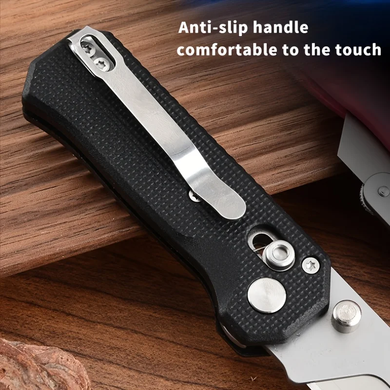 1 szt., 4 opcje kolorystyczne, Różowy nóż w kształcie pączka, Nóż składany, Nóż kieszonkowy outdoorowy, Kompaktowy i wykwintny design