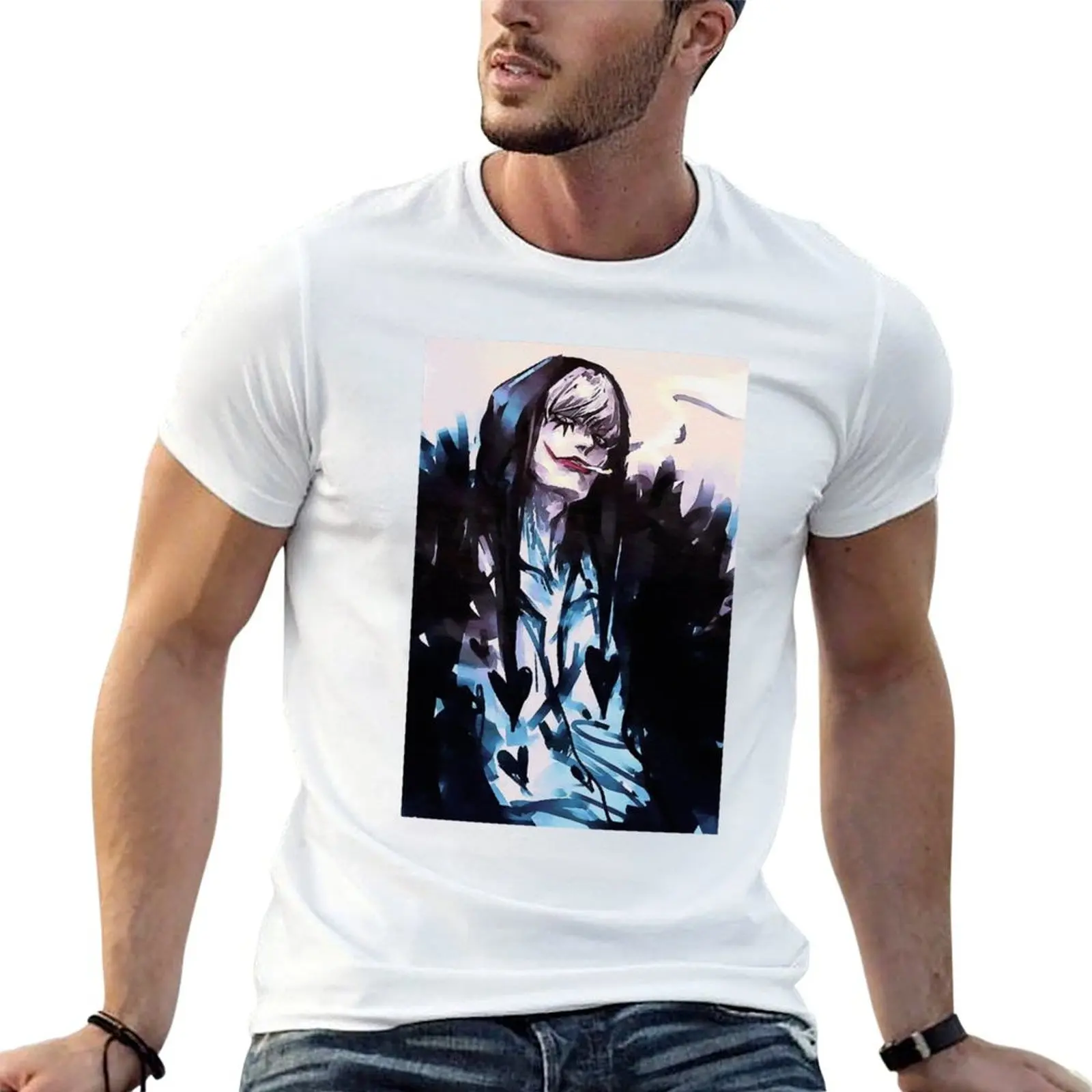 

Corazon OP painting T-Shirt t shirt man cotton anime t shirts oversize T-Shirt