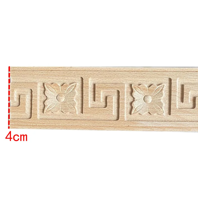 10PCS 50cm Wooden Carved Wood Twist Lines Decorative Indoor Door Semi Home Decor Decoration Accessories Figurines Miniatures DIY