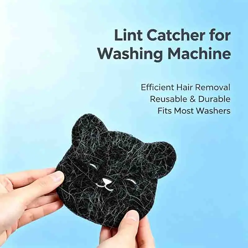 Strong Adsorption Floating Laundry Lint Catcher Washing Machine Filter Sheets Catch Pet Hair Easily