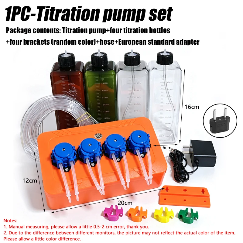Gras-Aquarium Meerwasser-Titrationspumpe Dosierflasche Aquarium-Dosierzubehör-Set Pumpenflüssigkeitsbehälter für Jebao oder Kamoer Dosierpumpen – Detail 2