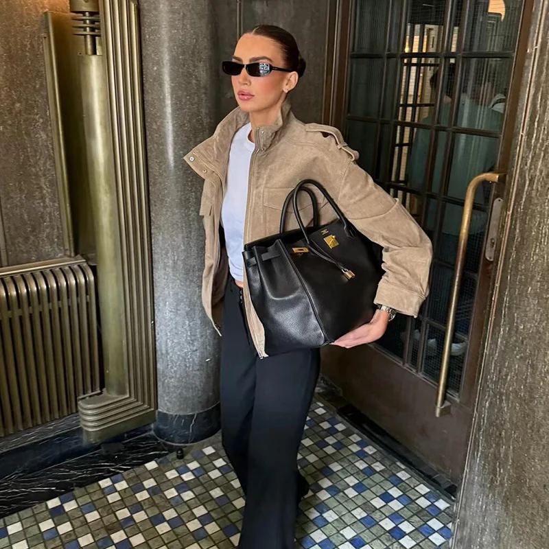 2025 New Women's Jackets Autumn Fashion Retro Elegant Thick Warm Loose Coats Women's Chic Street Youth Holiday Outerwear Coats