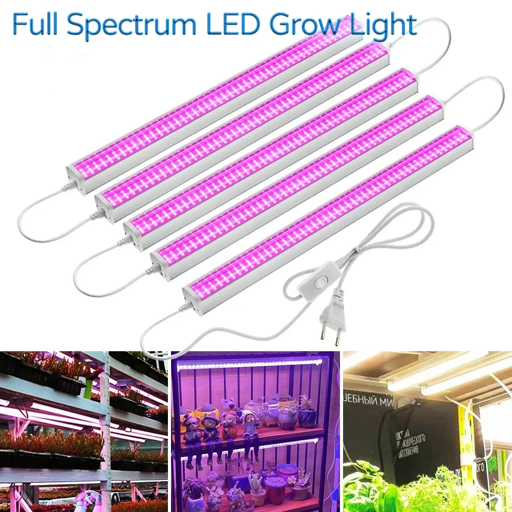 Newest Hot 1/2/4 PCS Full Spectrum LED Growing Lights for Greenhouse Plants Veg Flowers Fill Light Soilless Cultivation Lamps