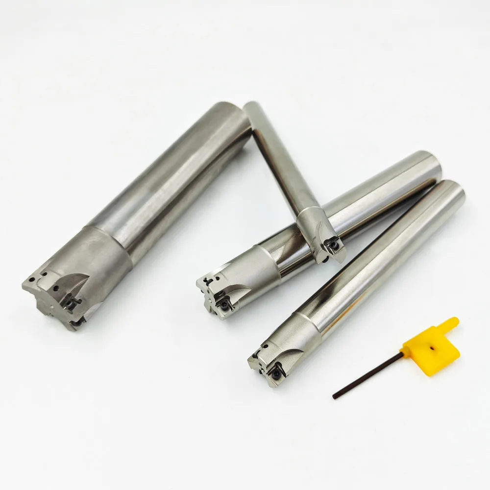 4N TE90 Indexable Square Shoulder Milling Cutter Holder Double-Sided R0.8 Right Angle for 4NKT Carbide Insert CNC Machine Tool