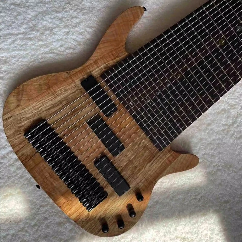 Custom 17 Strings Electric Bass Guitar Rosewood Fingerboard Mahogany Customized Logo Shape