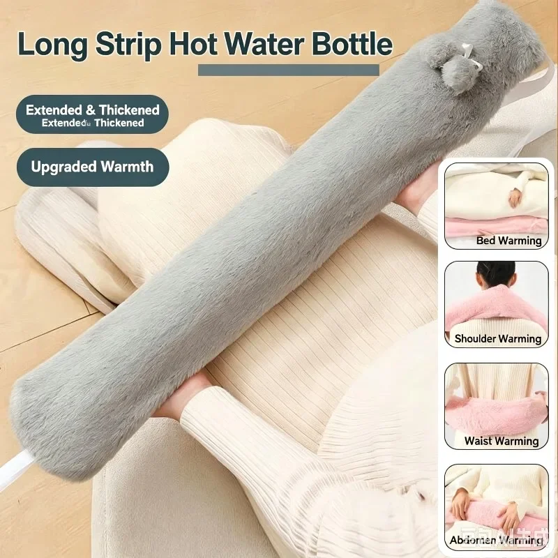 1/2 Pcs Large Thick Explosion-proof and Cold Proof Student Dormitory Warm Blanket with Plush Water Injection and Hot Water Bag