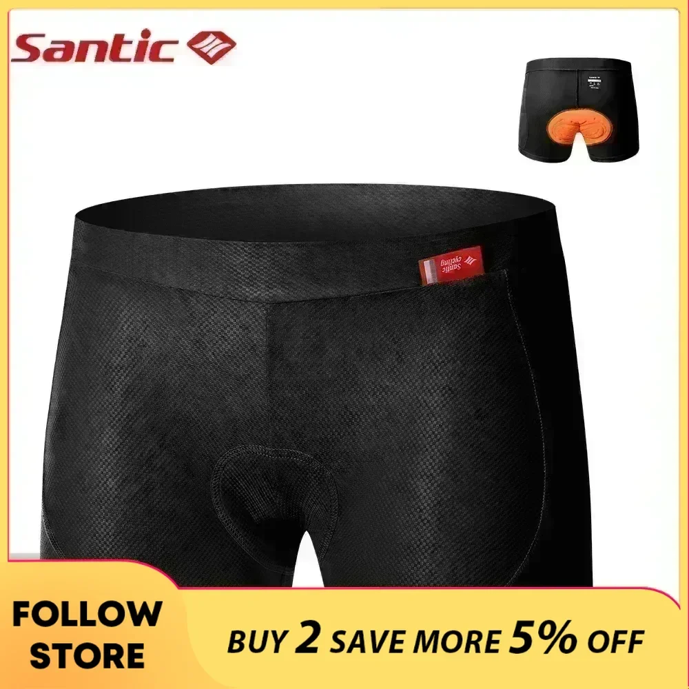 

Santic Women's Cycling Underwear Cushion Padded MTB Road Bike Riding Shorts Outdoor Sports Short Tights Underpants Asian Size