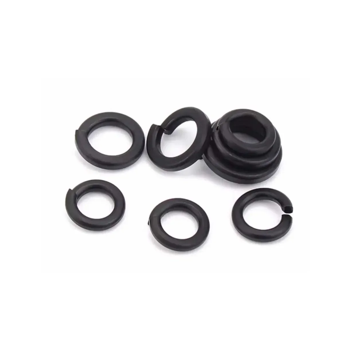 Black 304 Stainless Steel Gb93 Spring Washer