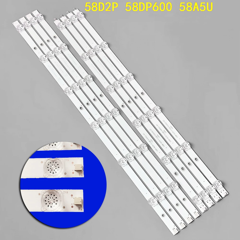 

LED Backlight Strips 12LED For RNSMU5839 AW58B4K 58D2P 58F8 58DP600 LB-C580U18-EF8-R CHIQ 58 TV U58h7 U58G5500 U58G7N