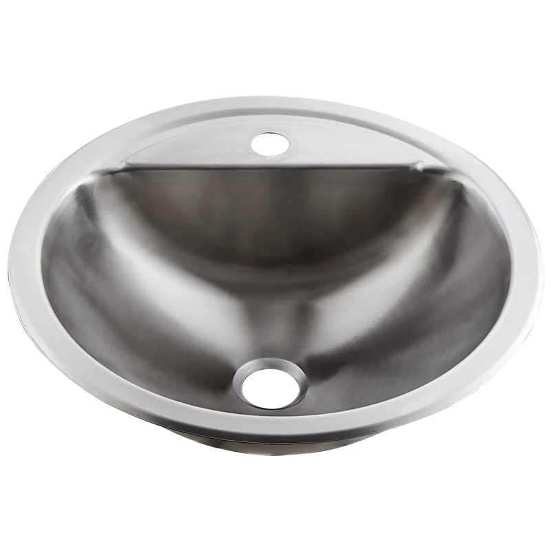 غسالة أطباق مستديرة من الفولاذ المقاوم للصدأ، حوض غسيل مدمج للمطبخ والحمام والشرفة #2