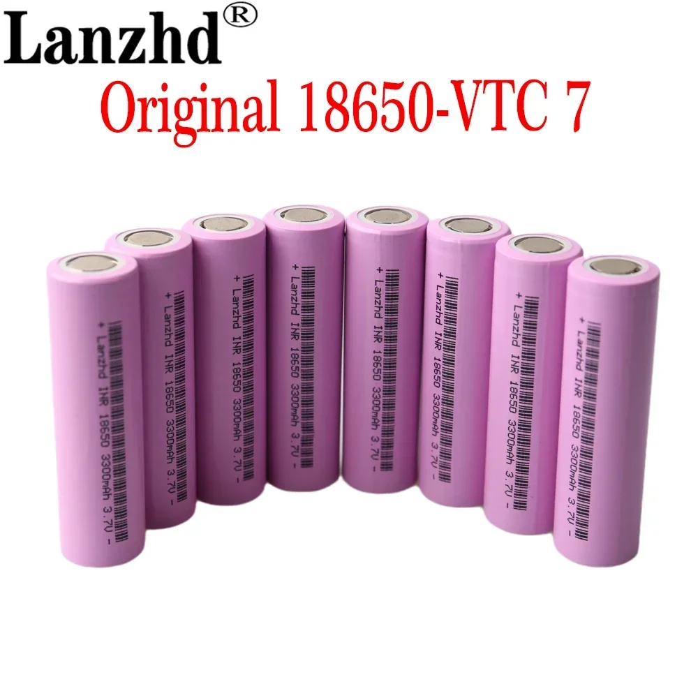 

100PCS/Lot Original 18650 Rechargeable battery 3300mah 3.7V 18650 Li lithium for Led Lights Toy Battery pack 12V 24V 36V