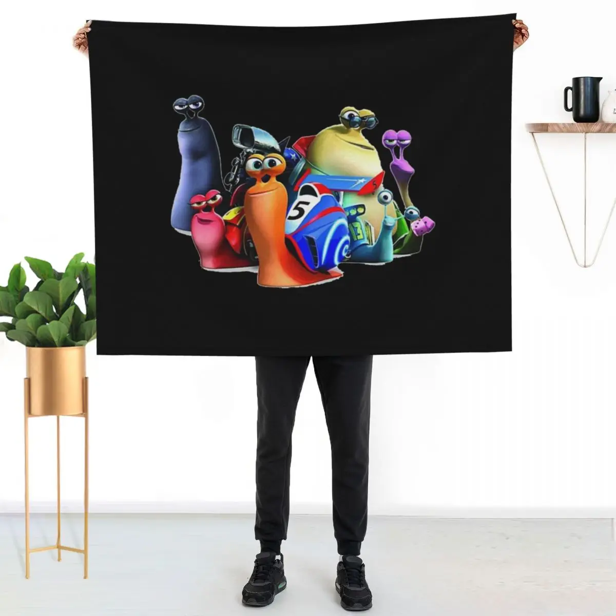

Snail turbo Throw Blanket Ultra Plush Cozy Blanket for Napping Sleeping