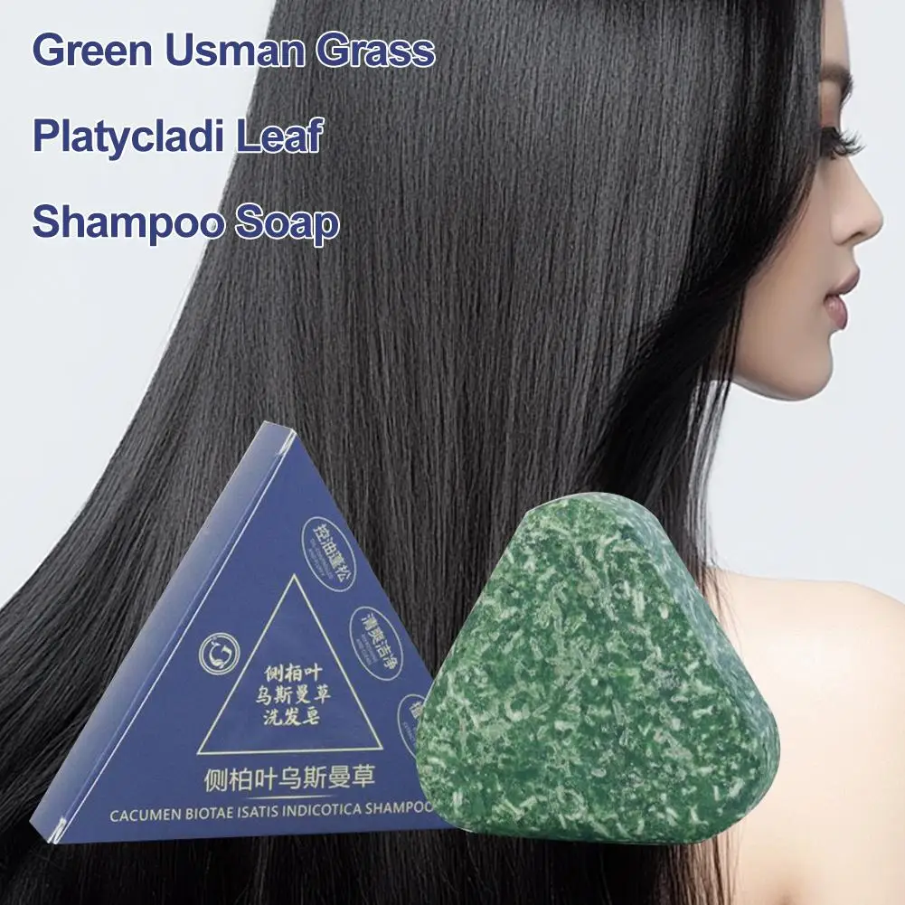 

Platiladura Orientalis Leaf Усман Травяной шампунь Мыло + пенящаяся сетка Травяное растение Нежный уход за волосами и контроль жирности Чистая ручная работа