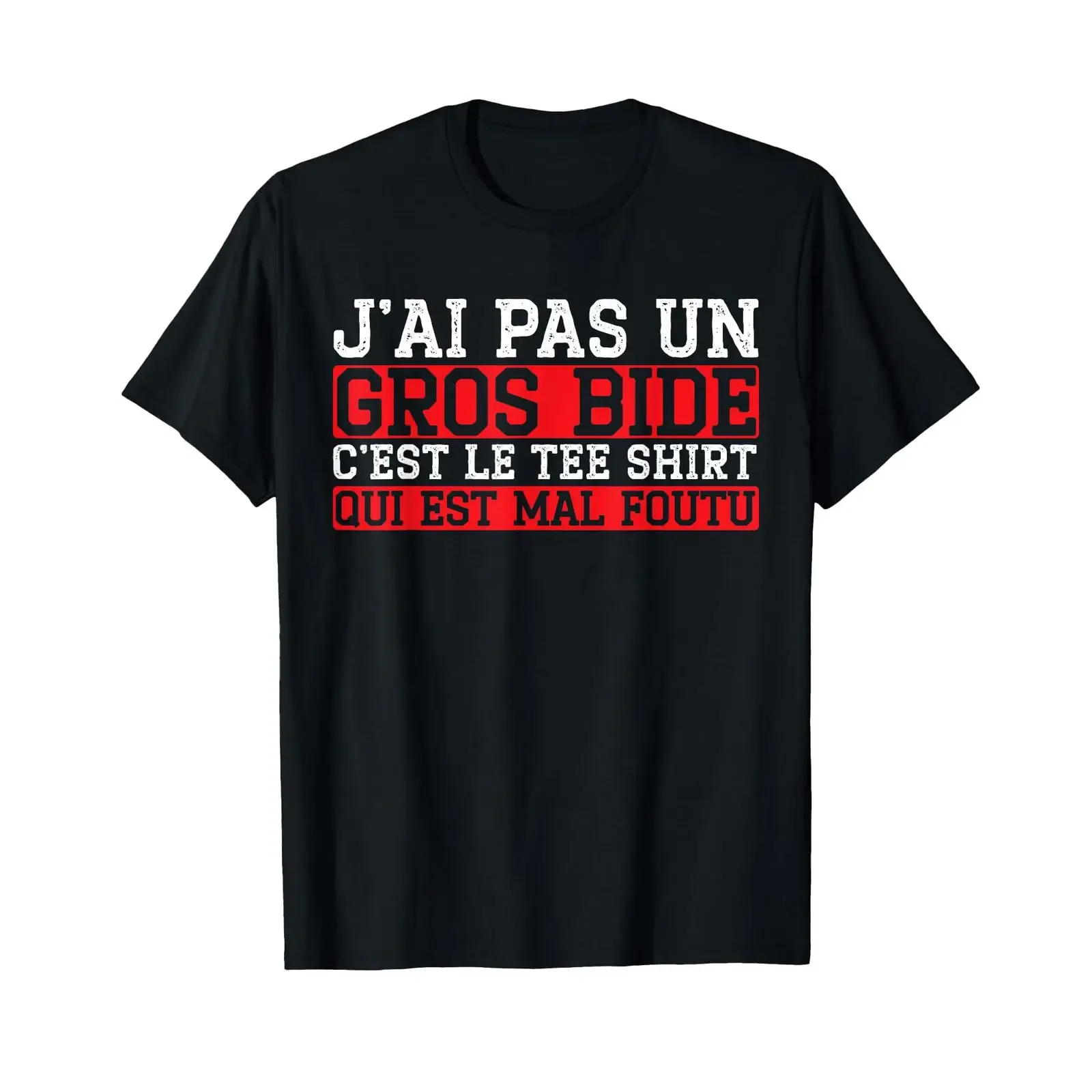 Ich habe keinen großen Bauch, es ist das lustige T-Shirt, schwarz, Vintage-Look, gewaschen, dehnbar, bequem, Unisex, Streetwear-Mode für Herren