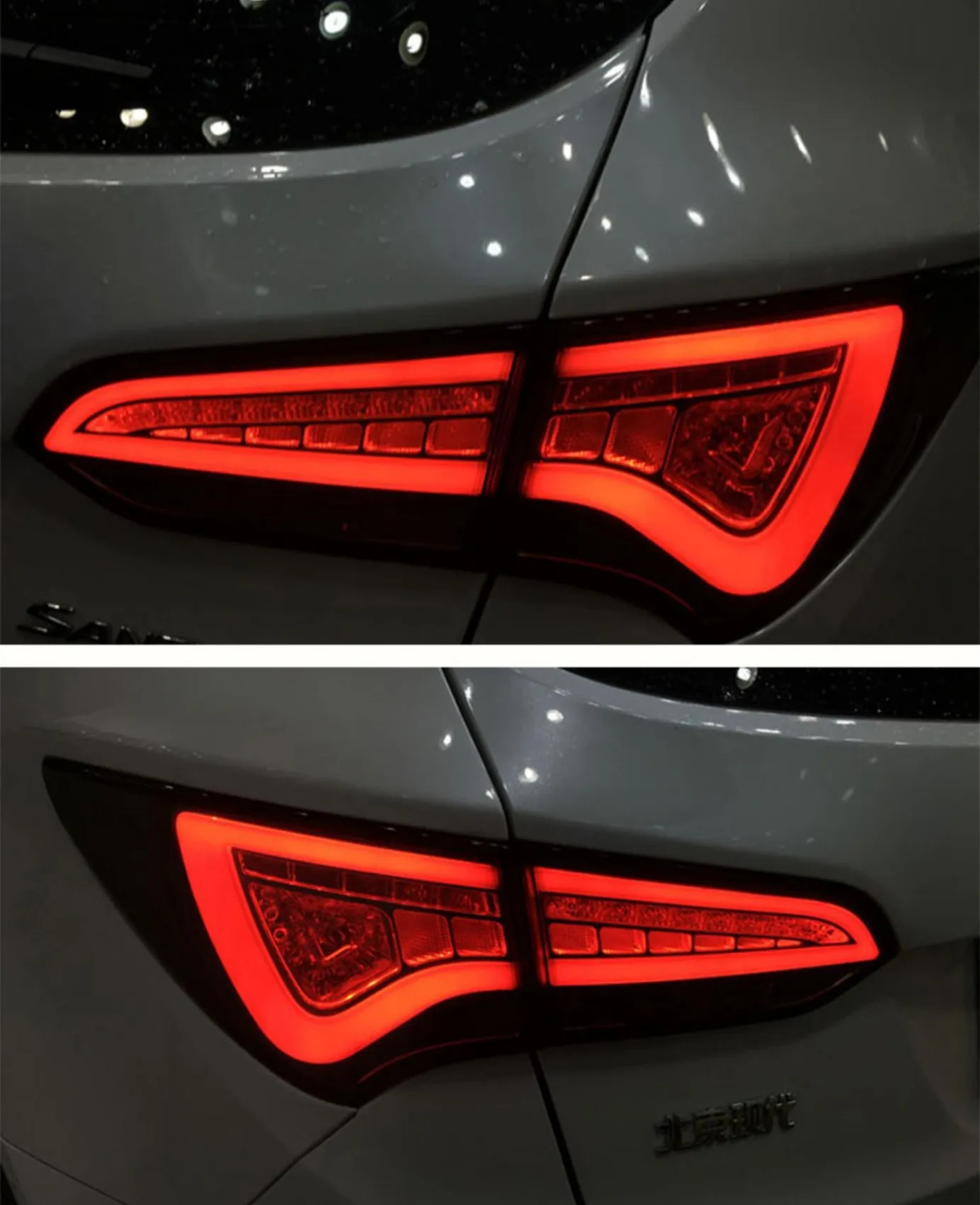 Factory Wholesales Hyundai IX45 Santafe LED Tail Lamp Rear Lights for Year 2013-2016 with DRL Reverse Brake