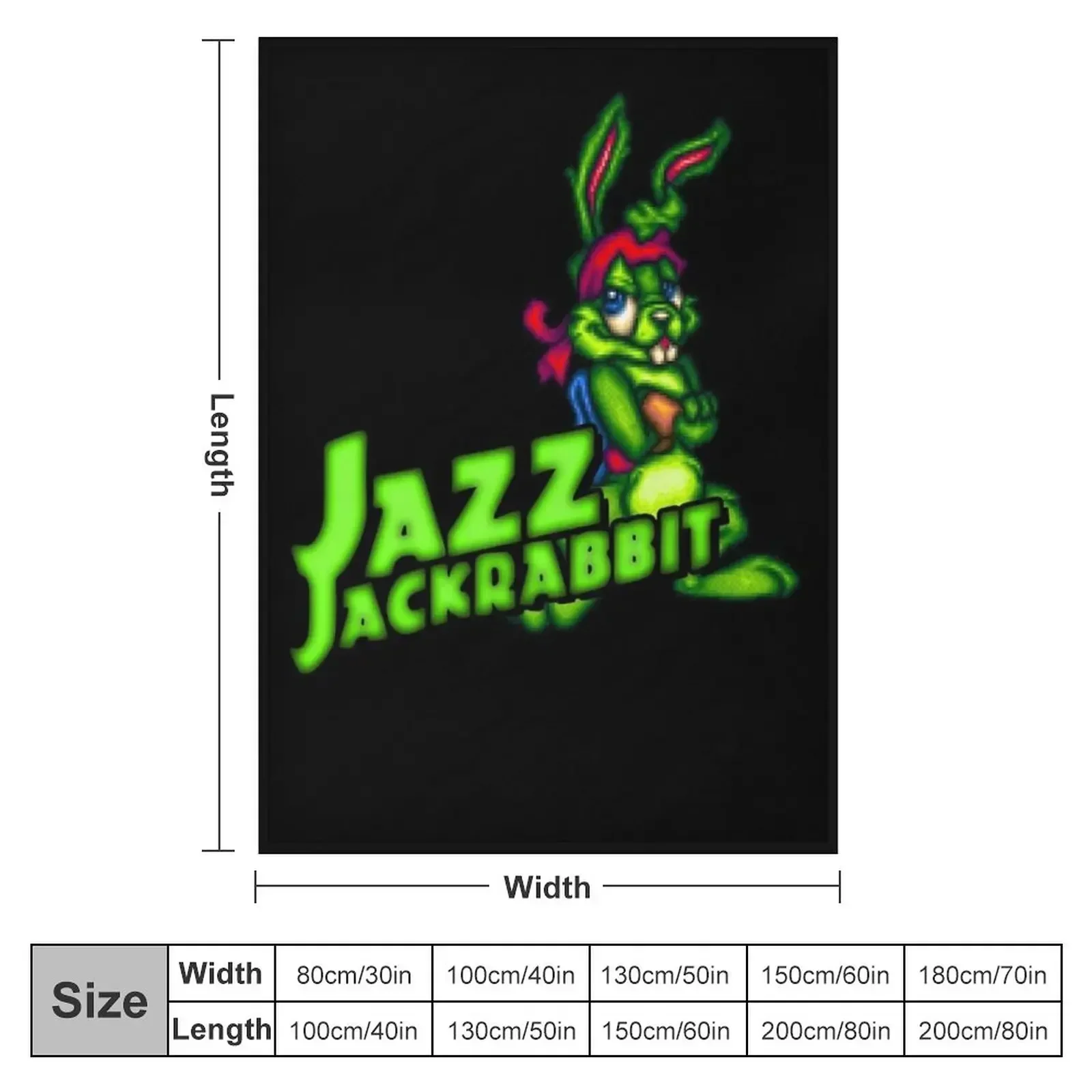 New Jazz Jackrabbit - Classic Sprite with Logo Essential Throw Blanket Luxury St Bed linens Blankets