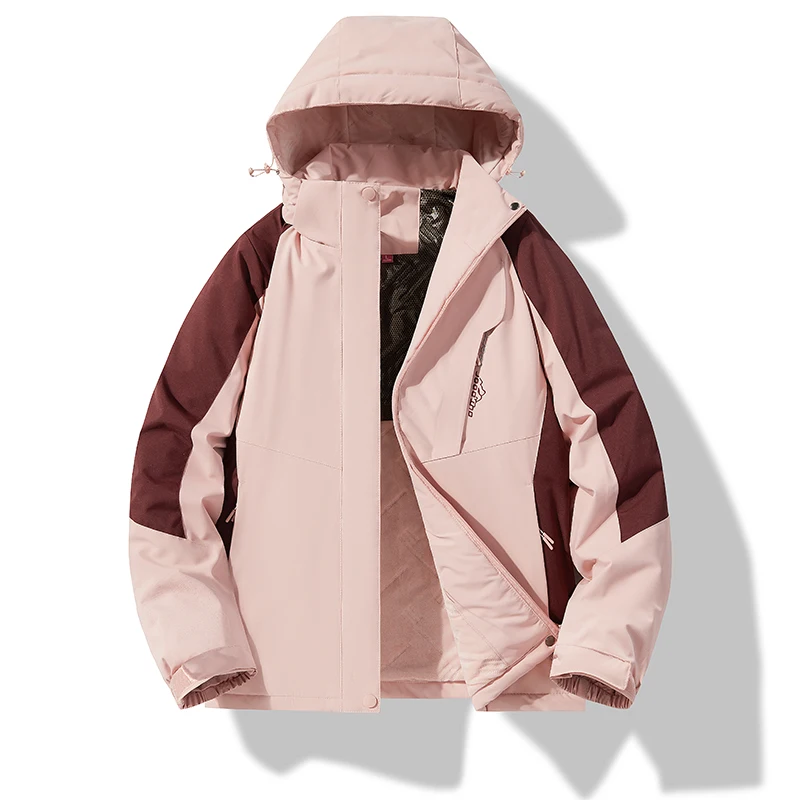 

Женская теплая уличная водонепроницаемая верхняя одежда, топы, дышащая свободная спортивная куртка, осень-зима, повседневная модная ветровка, толстовки, пальто