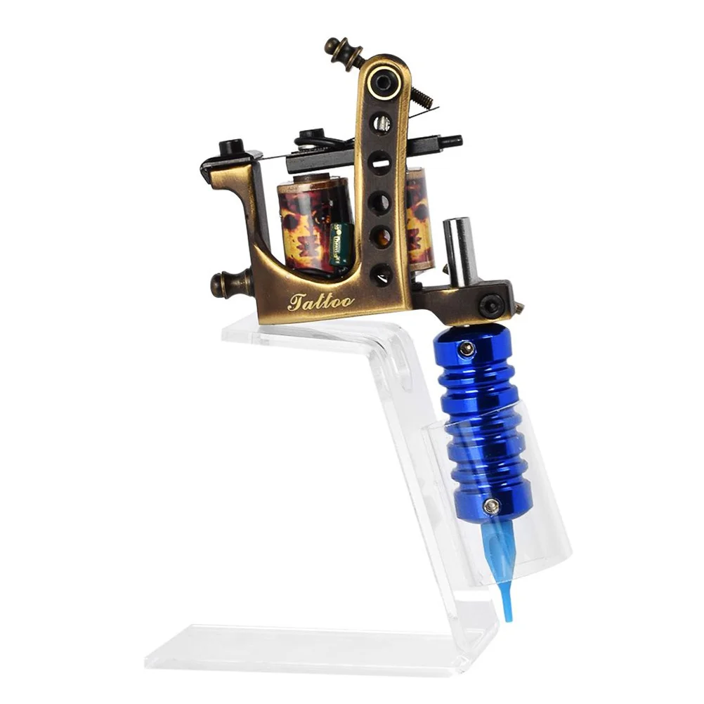 

Акриловый держатель для тату-машины, прозрачный органайзер для портативных машин, прочная полка для отдыха, подставка для машины
