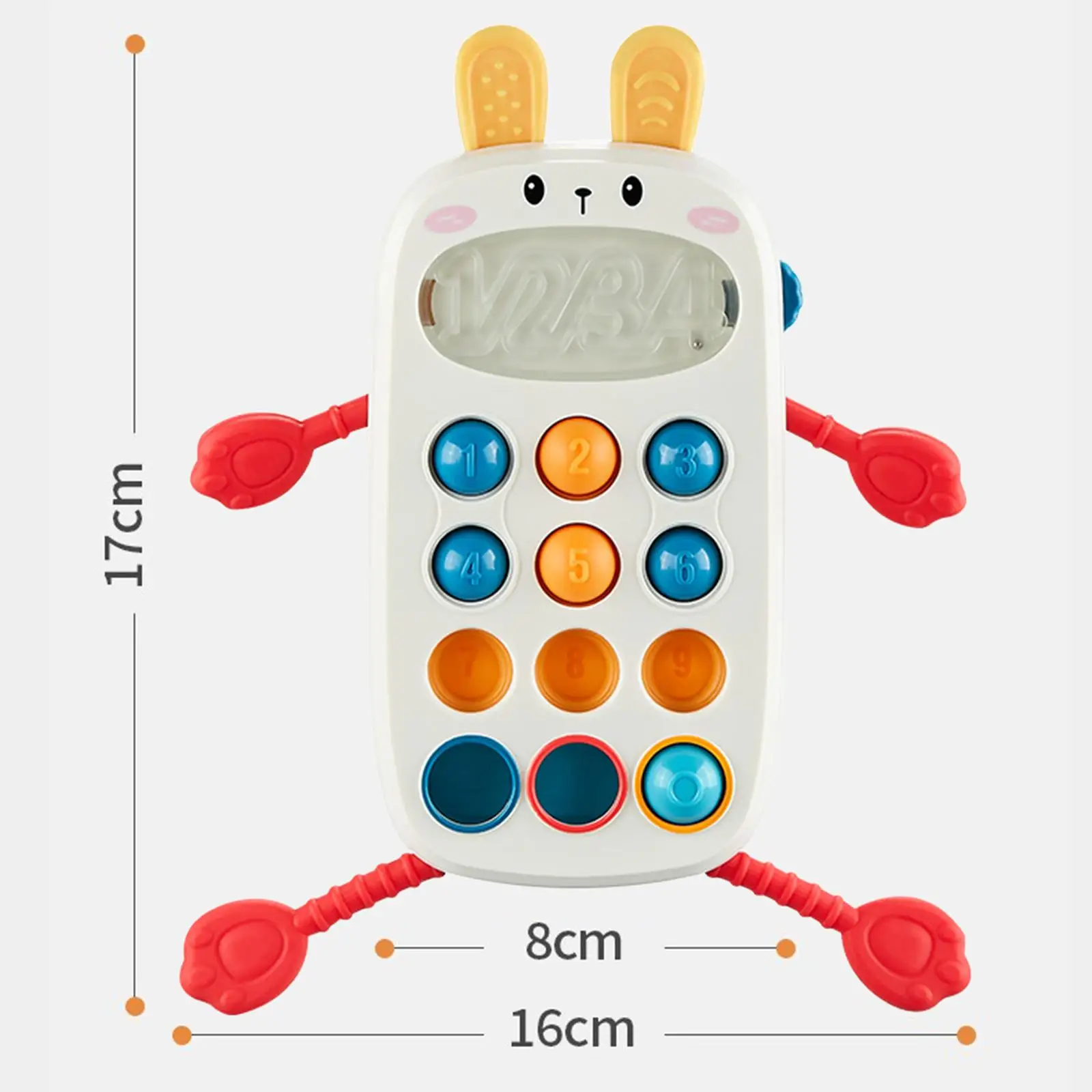 Pull String Interactive Toy Early Education Fun Phone Press Toy for Babies Girls and Boy 3 6 9 Month Infant Holiday Gift