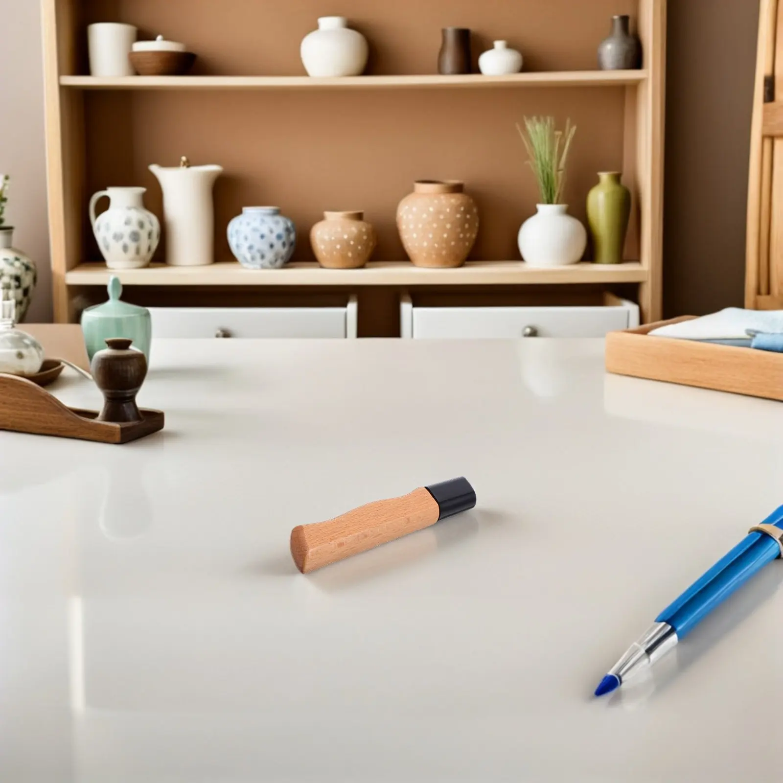 

2 шт. деревянные ручки Huaimu для кухонных ножей: эргономичные, с нескользящим покрытием, сменные детали для китайских тесаков, ножей Сантоку и ножей для рубки