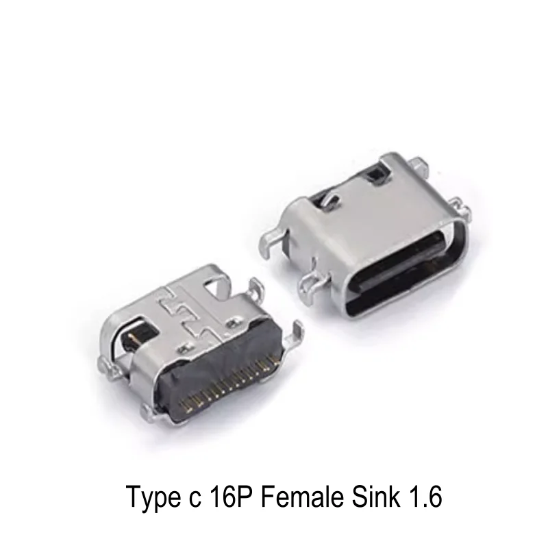 20PCS-Type C Female USB 3.1 Charging Dock Connectors 16Pin Use For Phone And Digital Product Repair Kit