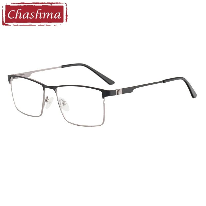 

Chashma Men Optical Eyewear Wide Spring Hinge Prescription Glass Frame Anti Blue Ray Crystal Fashion Spectacle for Myopia Lenses