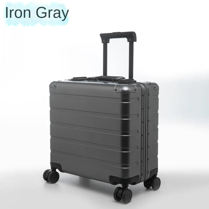 100% Aluminum Suitcase Small Luggage 18\