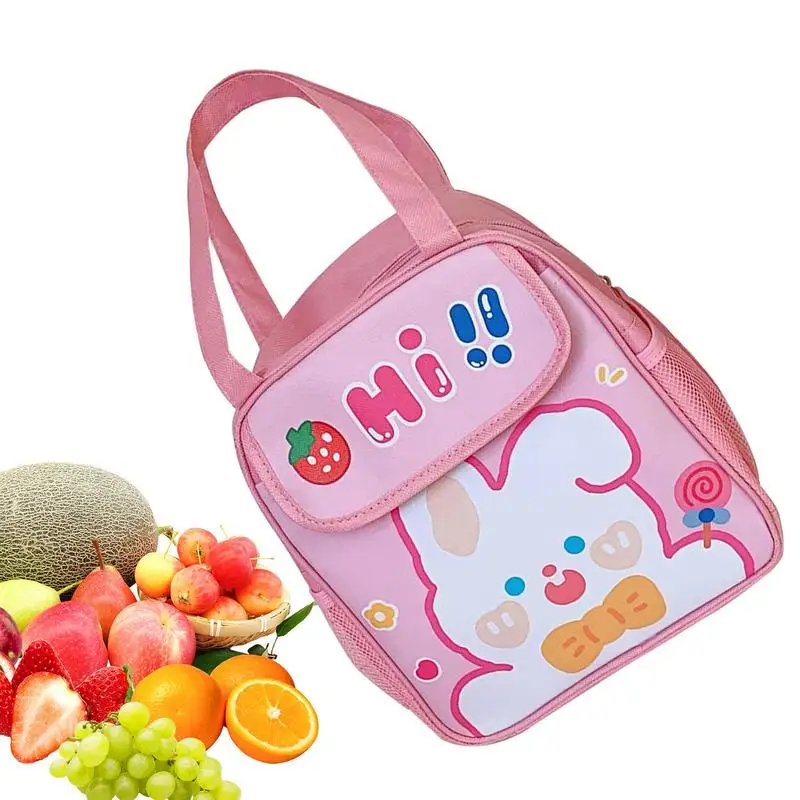 School Lunch Bag For Teens Insulated Lunch Box Large Portable Hand Carrying Camping Supplies Thermal Bag Kids Children Bag