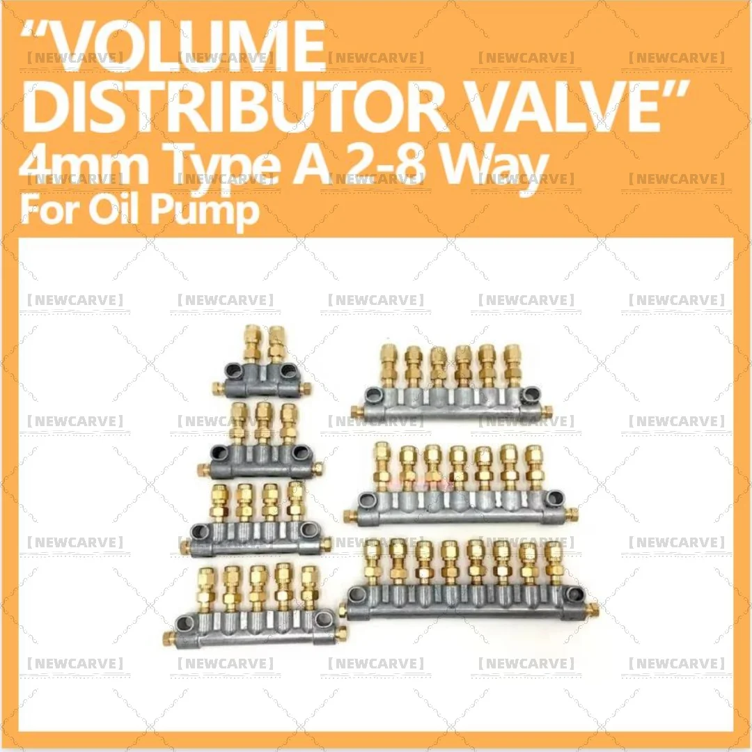 

4mm Tube A Type Volume Adjustable Oil Distributor Separator Valve Divider NEWCARVE