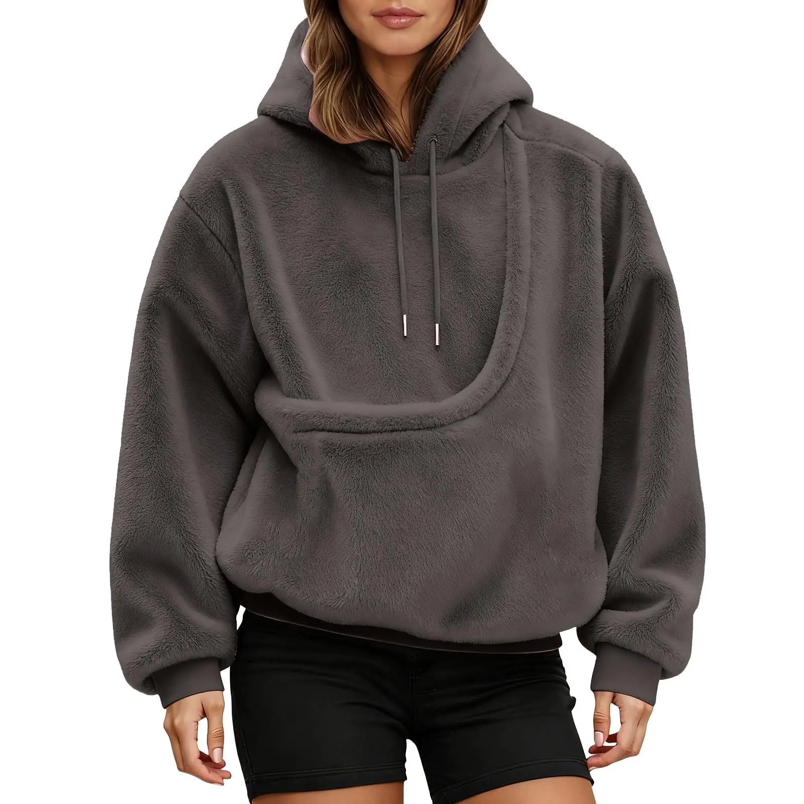 للجنسين الحيوانات الأليفة الناقل هوديي القط الكلب حقيبة طويلة الأكمام البلوز متعددة الألوان أفخم ارتداء اليومي الإكسسوارات #5