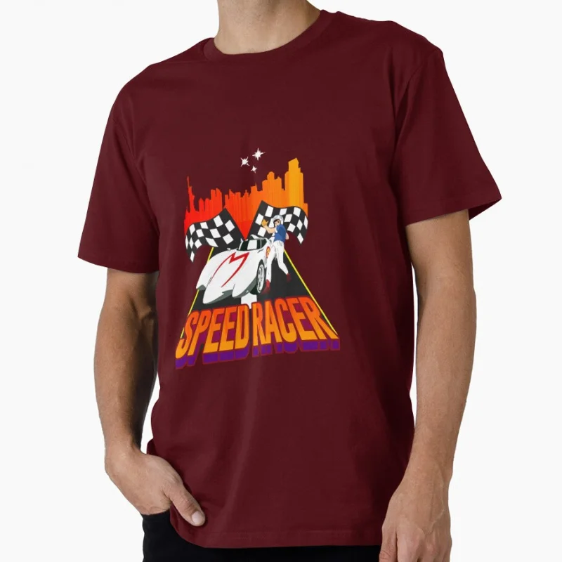 1208 Speed racer go racer Anime Gift t shirt for man Mach 5 Manga print Graphic Tee Y2K clothes All size S-6XL Cartoon Tops