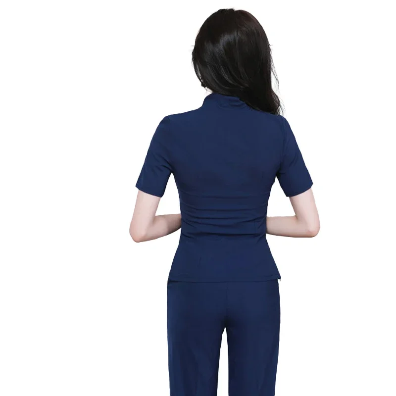 Beautician Overalls Working Hotel Front Desk  Club Spa Foot Bath  Beauty Salon Work Clothes Women  Massage Uniform trousers Suit