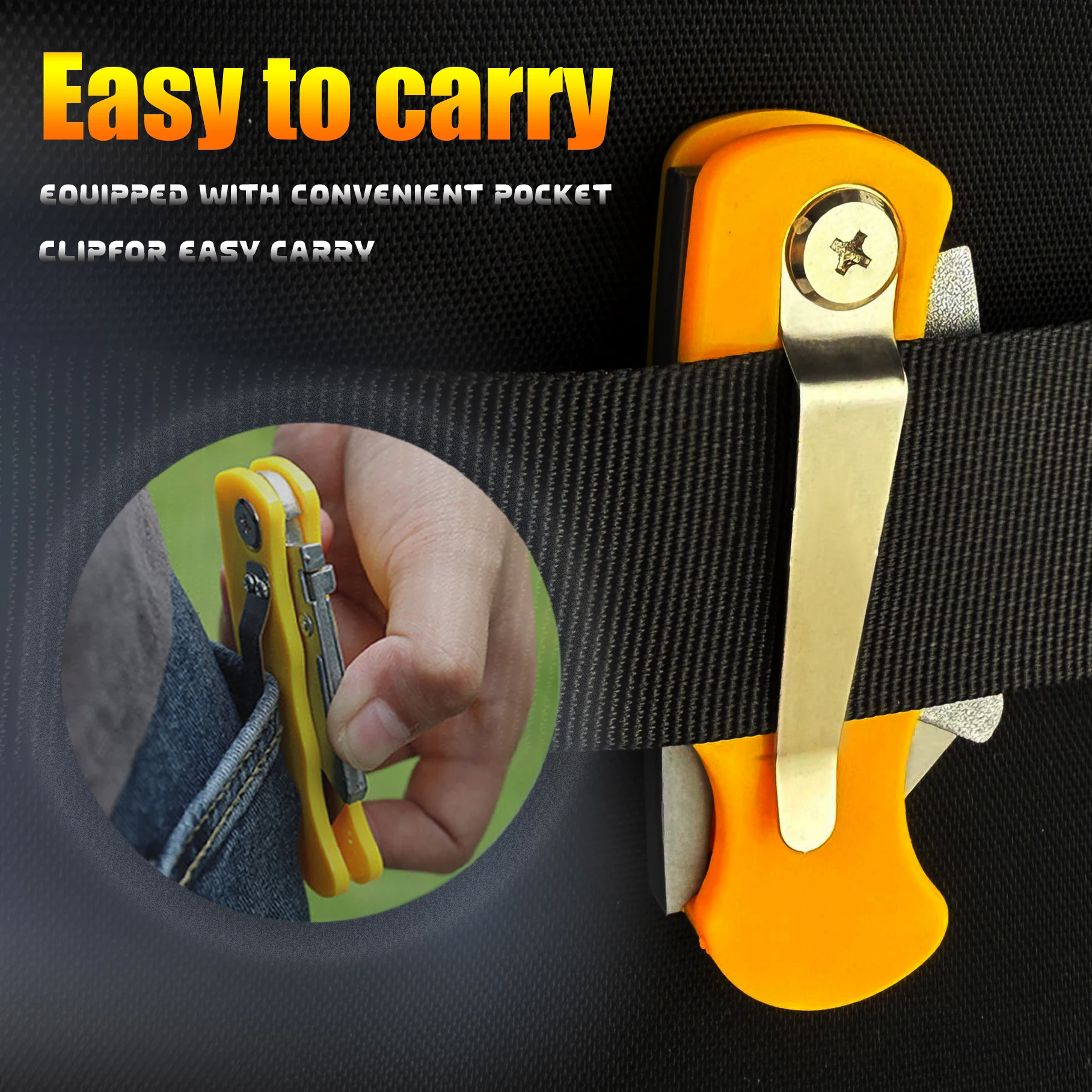 سكين فني قابل للطي - 10 شفرات، فتاحة صناديق، مستلزمات مكتبية، سكين ورق جدران، سكين قابل للطي متعدد الوظائف، سكين المرافق #5