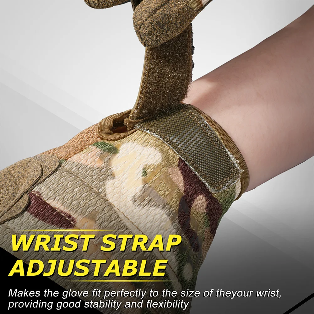 TouchScreen Tactical Gloves Camouflage Paintball Shooting Airsoft Combat Hunting Shock-proof Full Finger Glove Bicycle Men Women