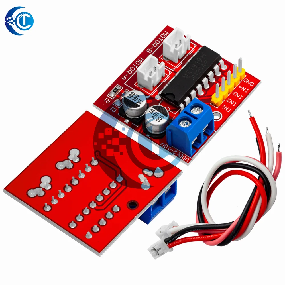 1PCS 2.5A Dual bridge brushed DC motor Drive Controller Board Module for Arduino smart car robot Low power consumption MX1919