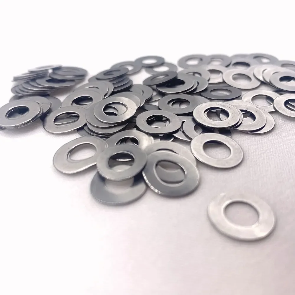 50pcs/ Lot Outdoor Main Shaft 420C Plus hardened washers for bearings Stainless Steel Flat Gasket Folding Knife Accessories