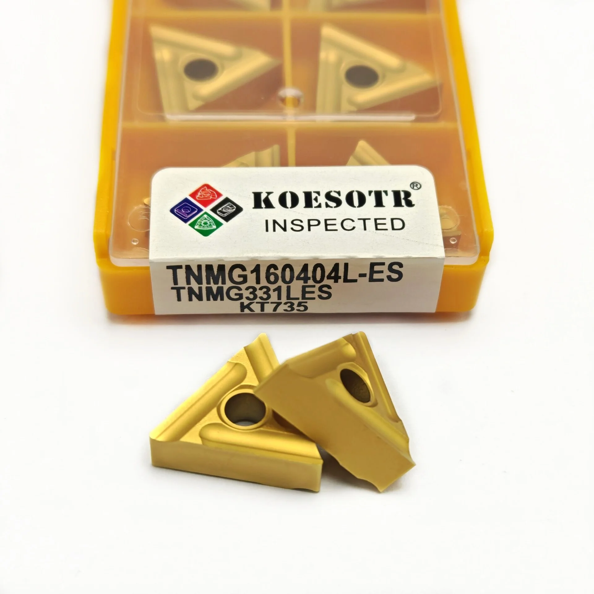 10 قطعة TNMG160404R TNMG160408R TNMG160404L ES KT15 KT6020 KT735 CNC سيرميت الصف كربيد إدراج أدوات الطحن تحولت شفرات