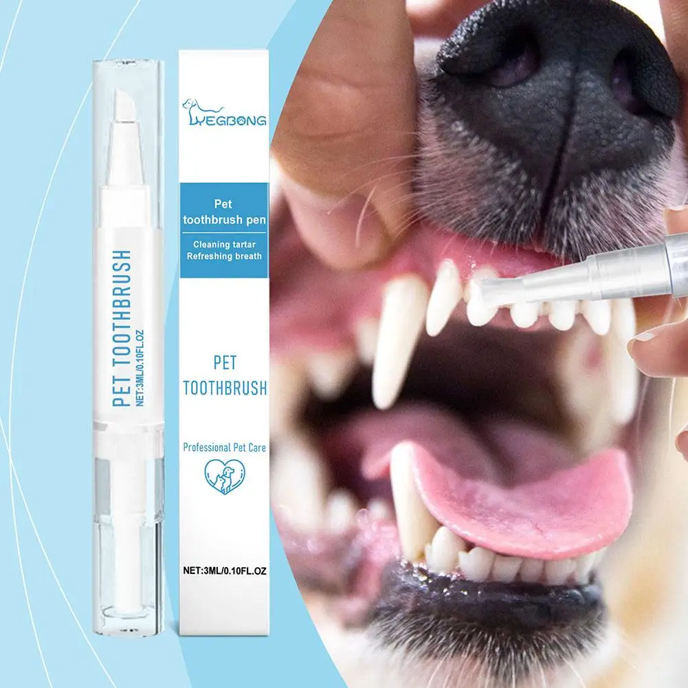 Pet Toothbrush For Teeth Clean Fresh Breath Pet Toothbrush Paste Brush Remover Tartar Scraper Dog Dental Accessories A1E3