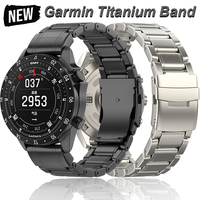 22mm 26mm Titanium Alloy Strap For Garmin Fenix 8 7X 5/5X/5XPlus/6/6X Enduro Metal Wristband Instinct1/2/955 Watch Band Bracelet