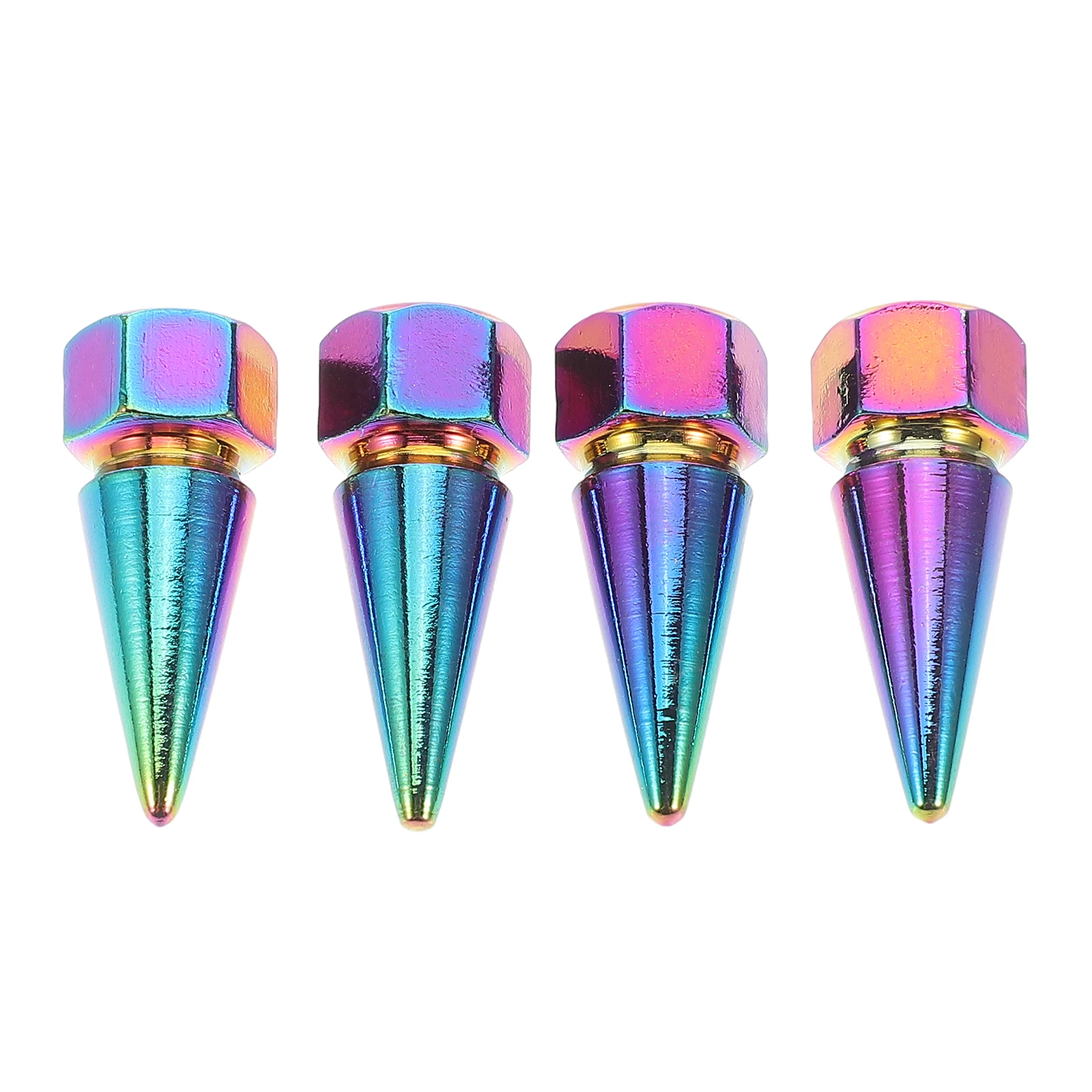 

4Pcs Tire Valve Caps Premium Aluminum Alloy Sharp Tip Valve Stem Caps Enhanced Protection for Tires Automotive Exterior Truck